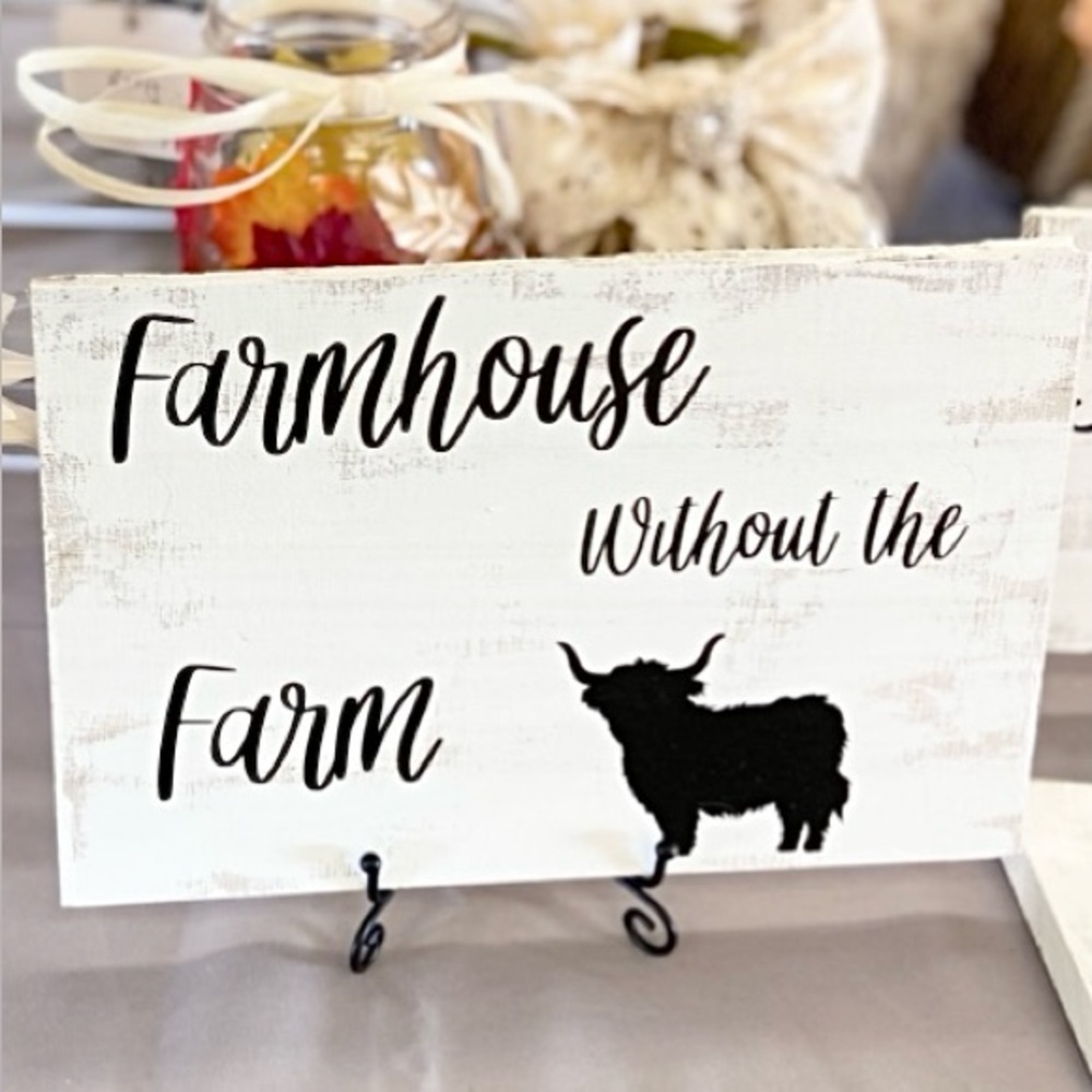 Farmhouse Charm Highland Sign